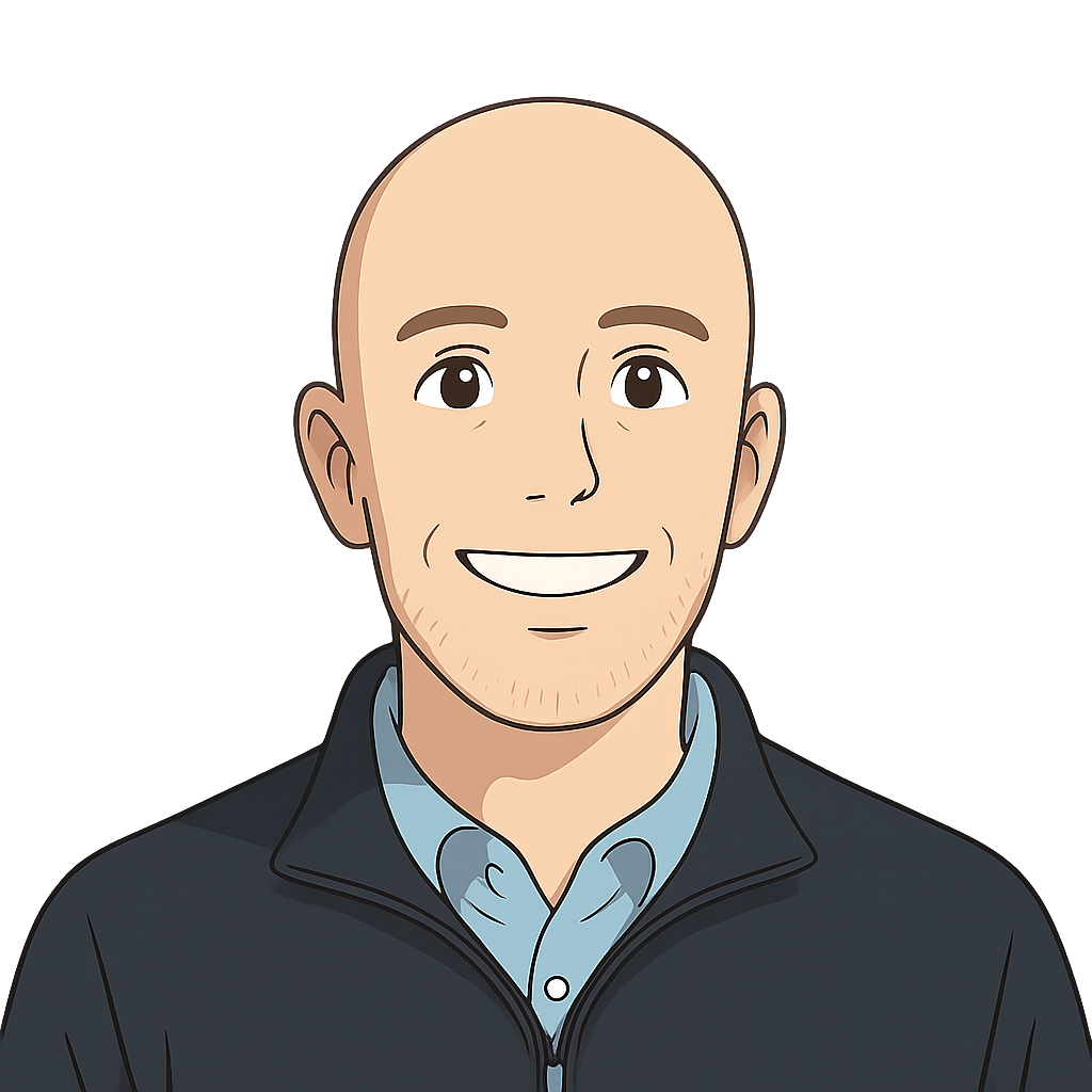 Andrew Wise headshot (Studio Ghibli style)